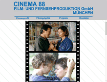 Tablet Screenshot of cinema88.de